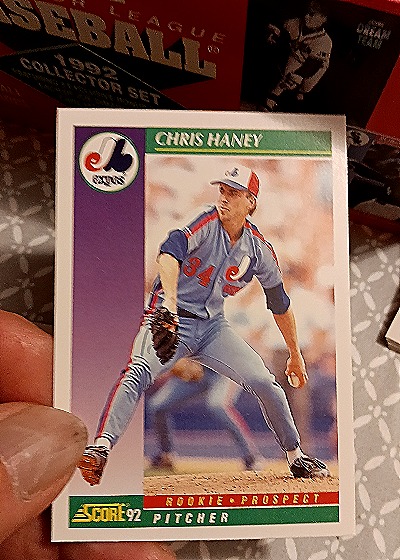 1992 Score #873 Chris Haney — front
