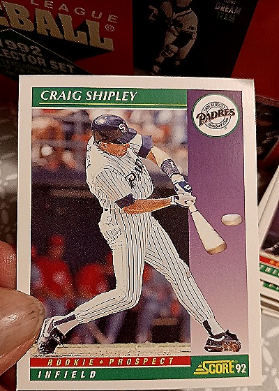 1992 Score #856 Craig Shipley — front