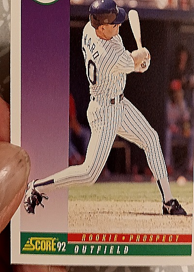 1992 Score #10 Gary Ward — front