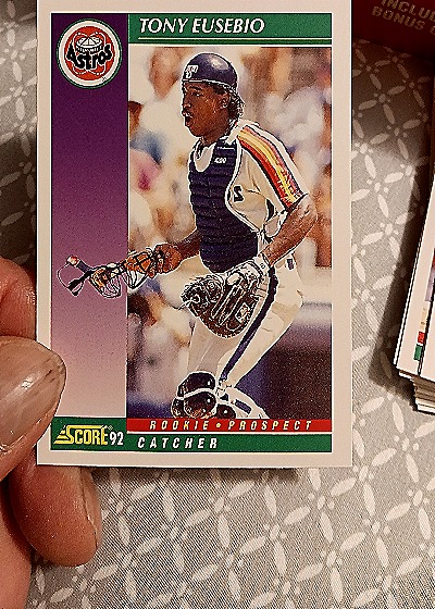 1992 Score #676 Tony Eusebio — front