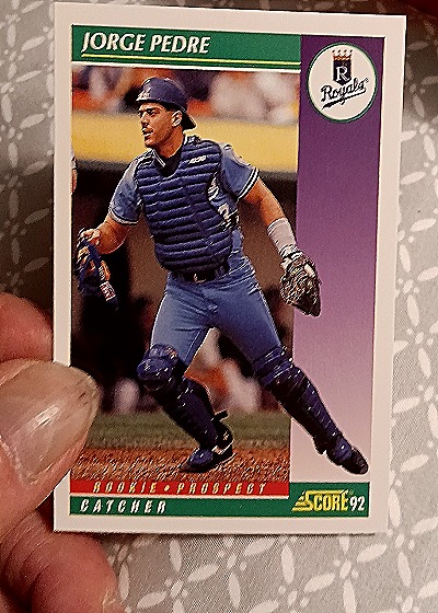 1992 Score #844 Jorge Pedre — front
