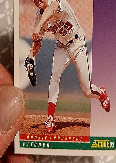 1992 Score Baltimore Orioles Rookie Prospect Pitcher — front