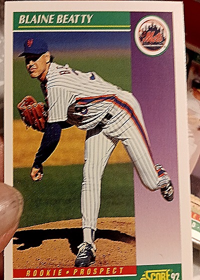 1992 Score #843 Blaine Beatty — front
