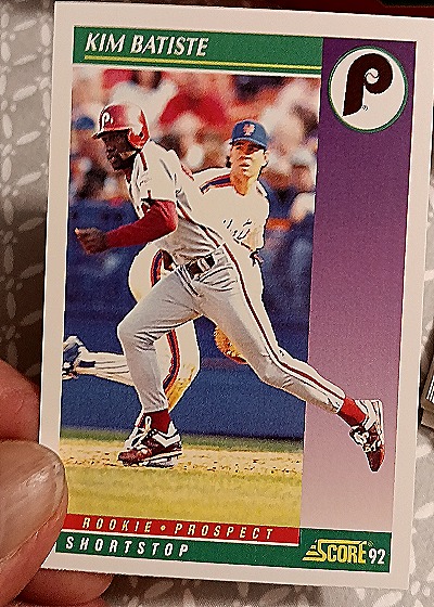 1992 Score Rookie Prospect #833 Kim Batiste — front