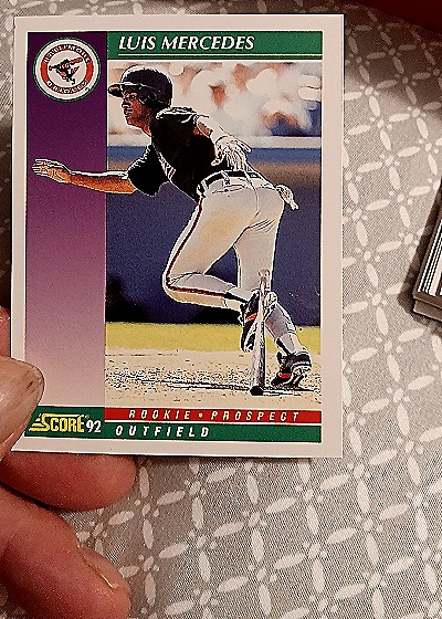 1992 Score #716 Luis Mercedes — front