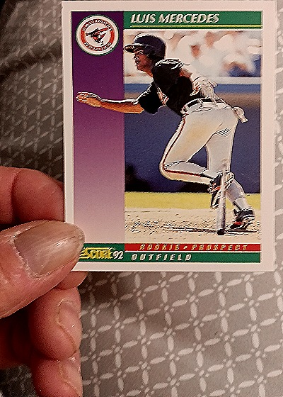 1992 Score #826 Luis Mercedes — front