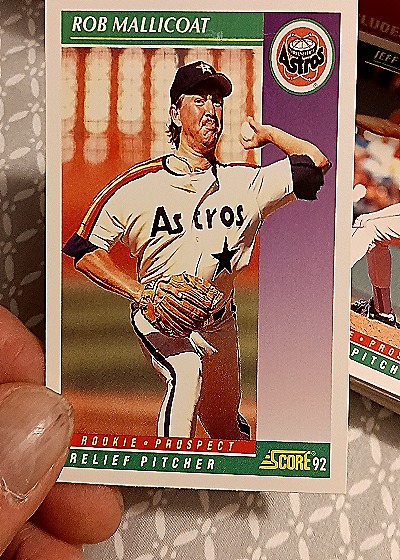 1992 Score #819 Rob Mallicoat — front