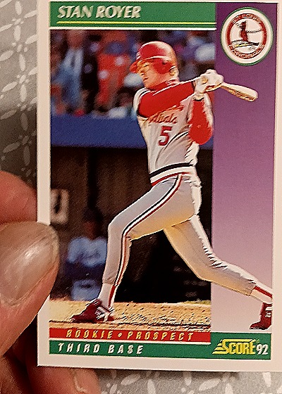 1992 Score #822 Stan Royer — front