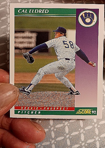 1992 Score #834 Cal Eldred — front