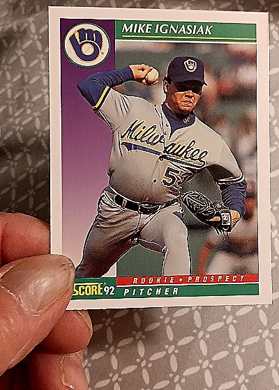 1992 Score #837 Mike Ignasiak — front