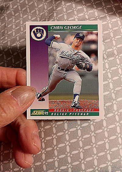 1992 Score #835 Chris George — front