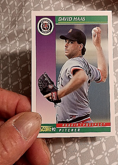 1992 Score #825 David Haas — front
