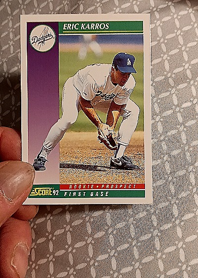 1992 Score #80 Eric Karros — front