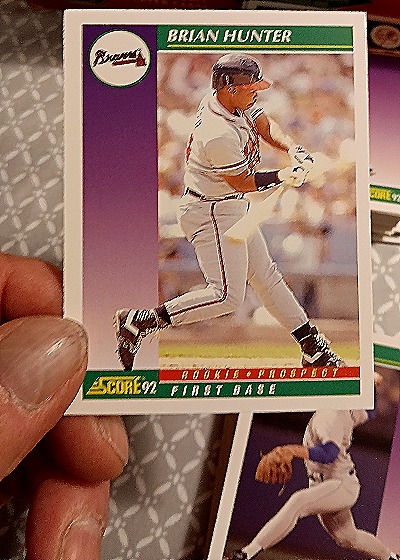 1992 Score #417 Brian Hunter — front