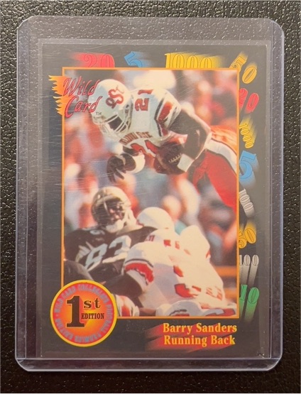 1991 Wild Card #106 Barry Sanders — front