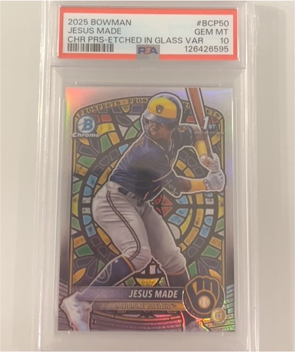 2025 Bowman Chrome Prospects #BCP-50 Jesus Made — front