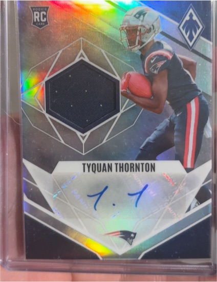 2022 Panini Phoenix #RJA-TT Tyquan Thornton Rookie Patch Auto Jersey — front