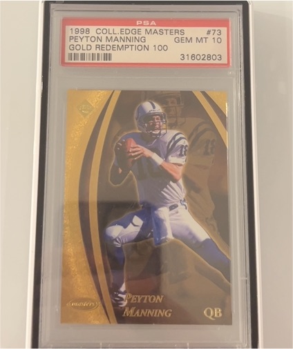 1998 Collector's Edge Masters #73 Peyton Manning — front