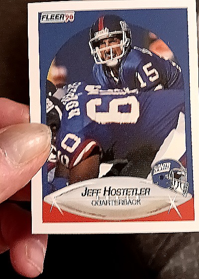 1990 Fleer #67 Jeff Hostetler — front