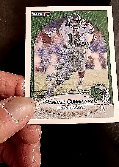 1990 Fleer #82 Randall Cunningham — front