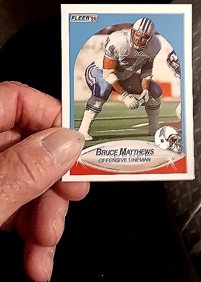 1990 Fleer #131 Bruce Matthews — front