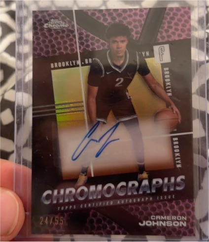 2024-25 Topps Chrome Chromographs #C-CJ Cameron Johnson — front