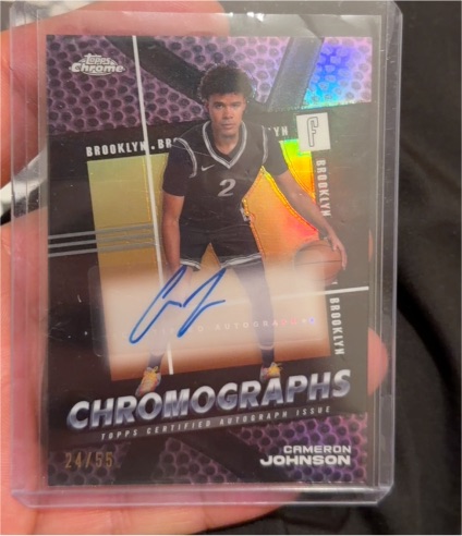 2024-25 Topps Chrome Chromographs #C-CJ Cameron Johnson — front