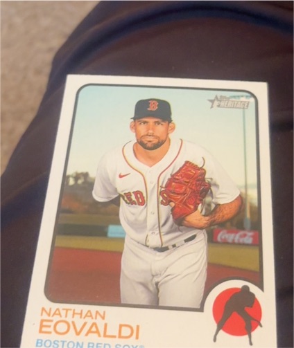 2022 Topps Heritage #311 Nathan Eovaldi — front