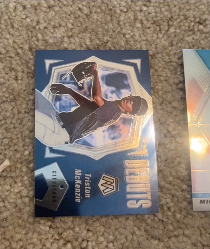 2021 Panini Mosaic #PD14 Triston McKenzie Debuts — front