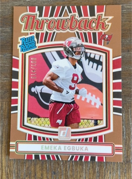 2025 Donruss #31 Emeka Egbuka Rated Rookie Throwback — front
