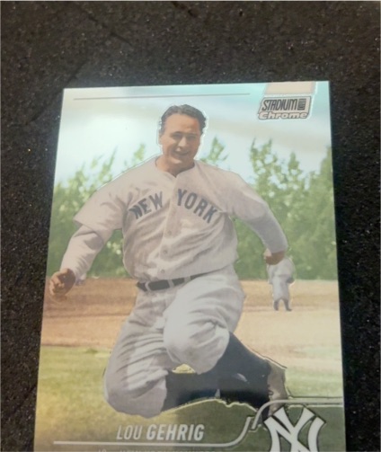 2022 Topps Stadium Club Chrome #4 Lou Gehrig — front