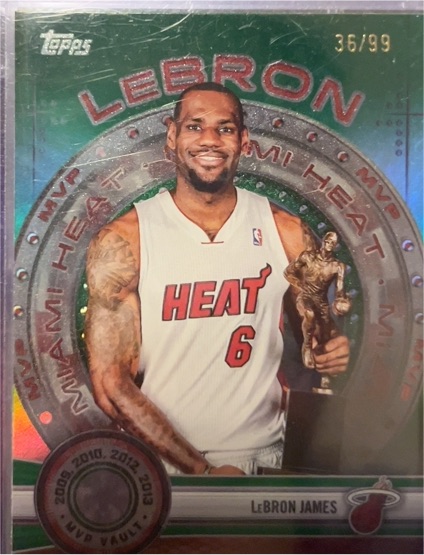 2025-26 Topps MVP Vault #MVP-8 LeBron James — front