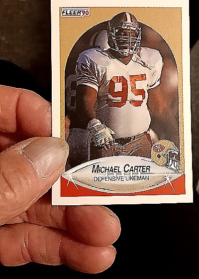 1990 Fleer #95 Michael Carter — front