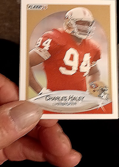 1990 Fleer #X Charles Haley — front