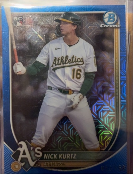2025 Bowman Chrome #93 Nick Kurtz — front