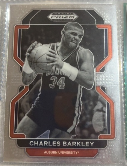 2022 Panini Prizm Draft Picks #7 Charles Barkley Auburn Tigers — front