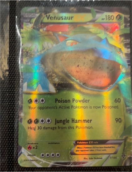 2014 Pokémon TCG XY Base Set #1 Venusaur EX — front