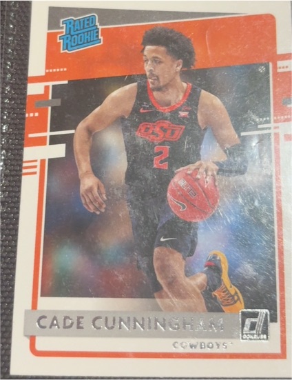 2021-22 Panini Chronicles Draft Picks Donruss Rated Rookie #26 Cade Cunningham — front