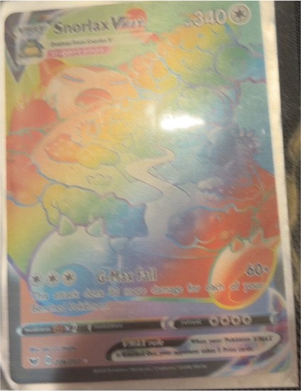 2020 Pokémon Sword & Shield #206 Snorlax VMAX — front