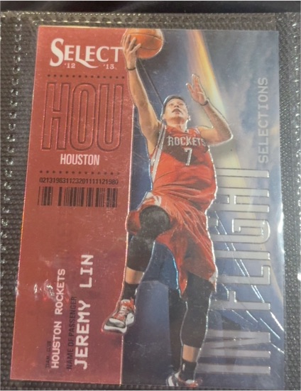 2012-13 Panini Select In-Flight Selections #7 Jeremy Lin — front