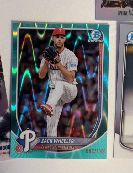 2025 Bowman Chrome #72 Zack Wheeler — front