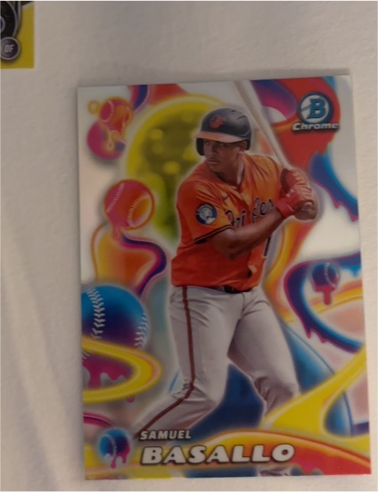 2025 Bowman Chrome Melt Mashers #MM-12 Samuel Basallo — front