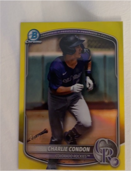 2025 Bowman Chrome #BCP-248 Charlie Condon — front