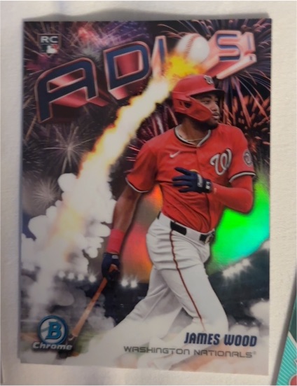2025 Bowman Chrome #AD-4 James Wood Adios — front