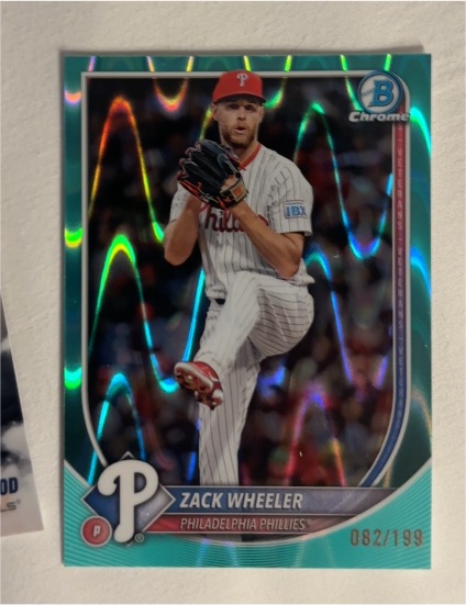 2025 Bowman Chrome #72 Zack Wheeler — front