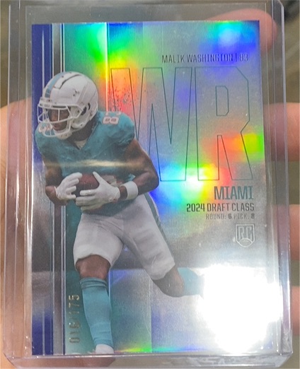 2024 Topps Signature Class Chrome #RCV-75 Malik Washington — front