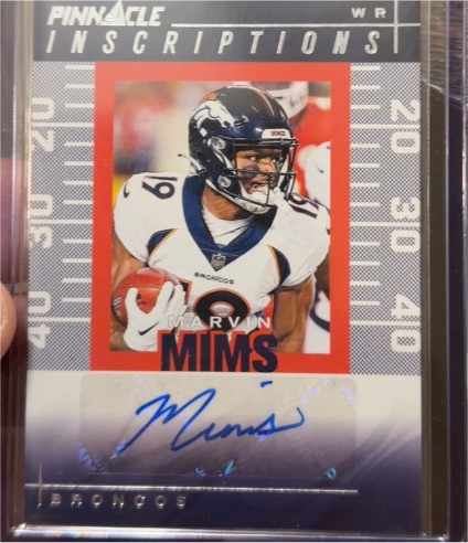2024 Panini Encore Pinnacle Inscriptions #PI-MMS Marvin Mims — front