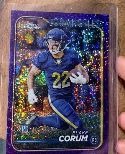 2024 Topps Chrome #219 Blake Corum — front