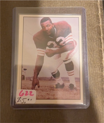 1981 TCMA Greats #8 Jim Brown — front