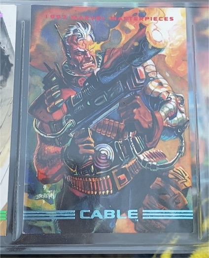 1993 SkyBox Marvel Masterpieces #18 Cable — front